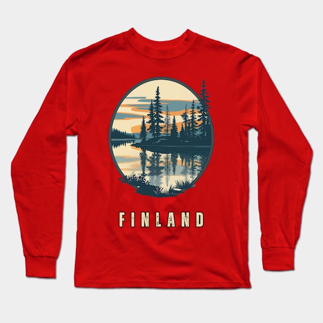 Finland Long Sleeve T-Shirt by Mary_Momerwids